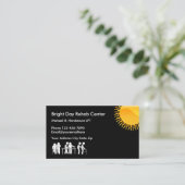 Körperlicher Therapeut-Rehabilitation Visitenkarte (Stehend Vorderseite)