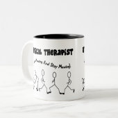 Körperlicher Therapeut-T - Shirts und Geschenke Zweifarbige Tasse (Vorderseite Links)