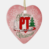 Körperlicher Therapeut WEIHNACHTSpints Keramik Ornament (Rechts)