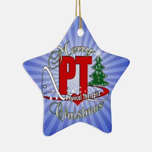 Körperlicher Therapeut WEIHNACHTSpints Keramik Ornament (Rechts)