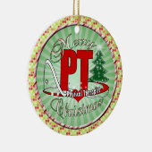 Körperlicher Therapeut WEIHNACHTSpints Keramikornament (Rechts)