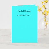 Körperlicher TherapyA Platz Sie Liebe… Karte (Gelbe Blume)