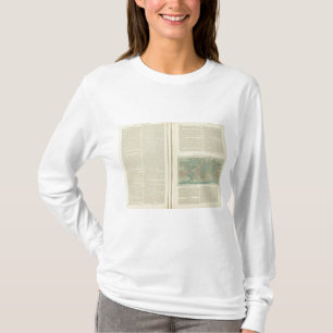 Körperliches Diagramm des Atlantiks fortgesetzt T-Shirt
