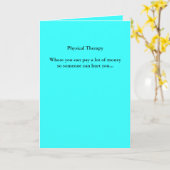 Körperliches TherapyWhere können Sie viel mone Karte (Gelbe Blume)