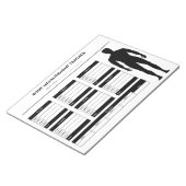 Körpermaß Gewicht Verlust Ernährung Tracker Boy Notizblock (angewinkelt)