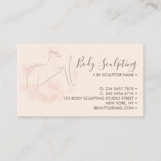 Körpermodellierung Postvorbehandlung Visitenkarte (Vorderseite)