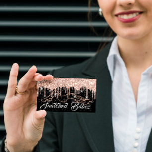 Körpermodellierung Schönheit Massage Tropfen Glitz Visitenkarte