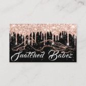 Körpermodellierung Schönheit Massage Tropfen Glitz Visitenkarte (Vorderseite)