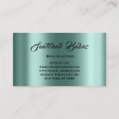 Körpermodellierung Schönheitslogo Massage Aquamari Visitenkarte (Rückseite)