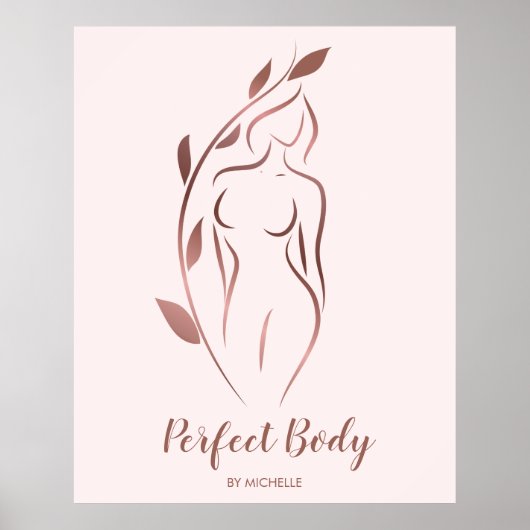 Körpermodellierung Wellness Kosmetik Schönheitspfl Poster (Vorne)