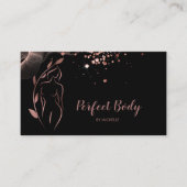 Körpermodellierung Wellness Kosmetik Schönheitspfl Visitenkarte (Vorderseite)