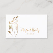 Körpermodellierung Wellness Kosmetik Schönheitspfl Visitenkarte (Vorderseite)