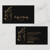 Körpermodellierung Wellness Kosmetik Schönheitspfl Visitenkarte (Vorne/Hinten)