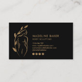 Körpermodellierung Wellness Kosmetik Schönheitspfl Visitenkarte (Rückseite)