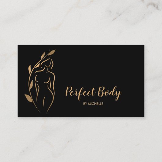 Körpermodellierung Wellness Kosmetik Schönheitspfl Visitenkarte (Vorderseite)