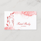 Körpermodellierung Wellness Kosmetik Schönheitspfl Visitenkarte (Vorderseite)