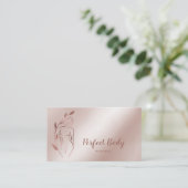Körpermodellierung Wellness Kosmetik Schönheitspfl Visitenkarte (Stehend Vorderseite)