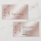 Körpermodellierung Wellness Kosmetik Schönheitspfl Visitenkarte (Vorne/Hinten)