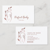 Körpermodellierung Wellness Kosmetik Schönheitspfl Visitenkarte (Vorne/Hinten)