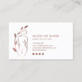 Körpermodellierung Wellness Kosmetik Schönheitspfl Visitenkarte (Rückseite)