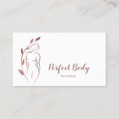 Körpermodellierung Wellness Kosmetik Schönheitspfl Visitenkarte (Vorderseite)