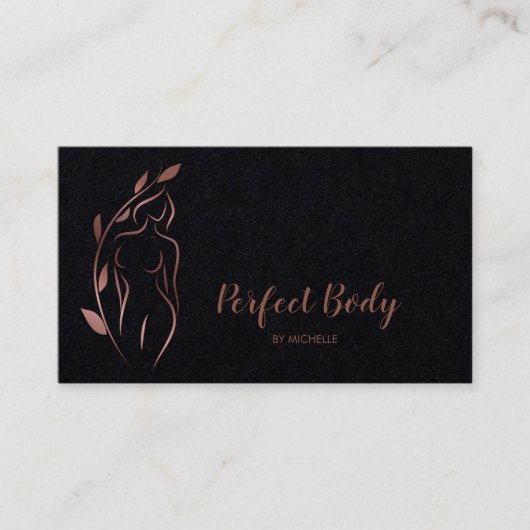 Körpermodellierung Wellness Kosmetik Schönheitspfl Visitenkarte (Vorderseite)