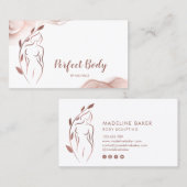 Körpermodellierung Wellness Kosmetik Schönheitspfl Visitenkarte (Vorne/Hinten)