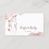 Körpermodellierung Wellness Kosmetik Schönheitspfl Visitenkarte (Vorderseite)