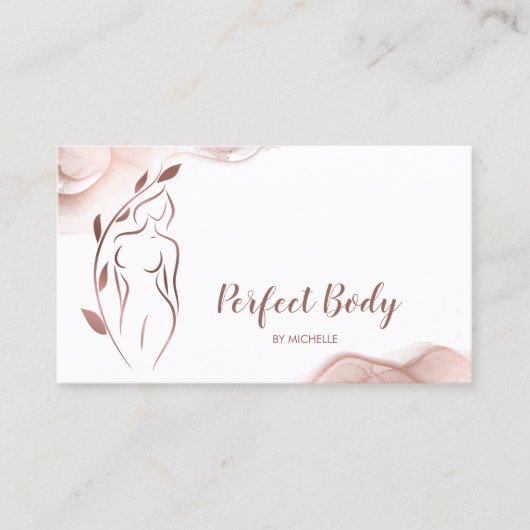 Körpermodellierung Wellness Kosmetik Schönheitspfl Visitenkarte (Vorderseite)