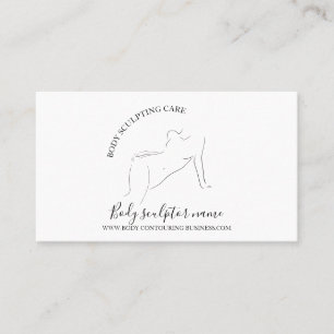 Körperpflege Frau braun Visitenkarte