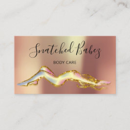 Körperpflege Skulptur QRCODE Holograph Gold Copper Visitenkarte