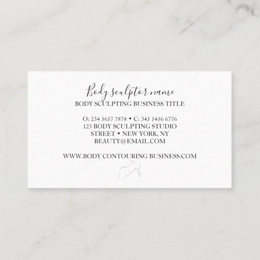 Körperpflegefrau Visitenkarte (Rückseite)