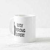 Körperpiercing-Experte Kaffeetasse (Vorderseite Links)