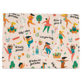 Körperpositionierbeutel Große Geschenktüte (Rückseite)