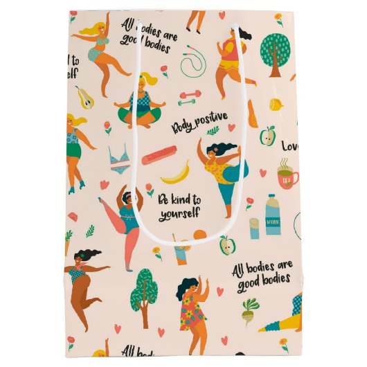 Körperpositionierbeutel Mittlere Geschenktüte (Rückseite)