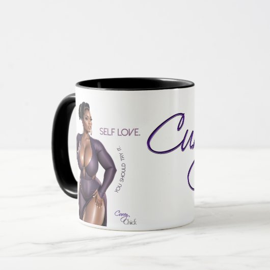 Körperpositive Tasse (Vorderseite Links)