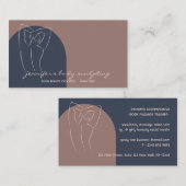 Körperskulptur Konturspritze als Massagetherapeut Visitenkarte (Vorne/Hinten)