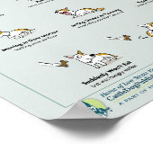 Körpersprache der Angst im Hunde-Poster Poster (Ecke)