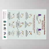 Körpersprache der Angst im Hunde-Poster (Spanisch) Poster (Vorne)