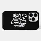Körpersprache der Katze iPhone Hülle (Rückseite (Horizontal))