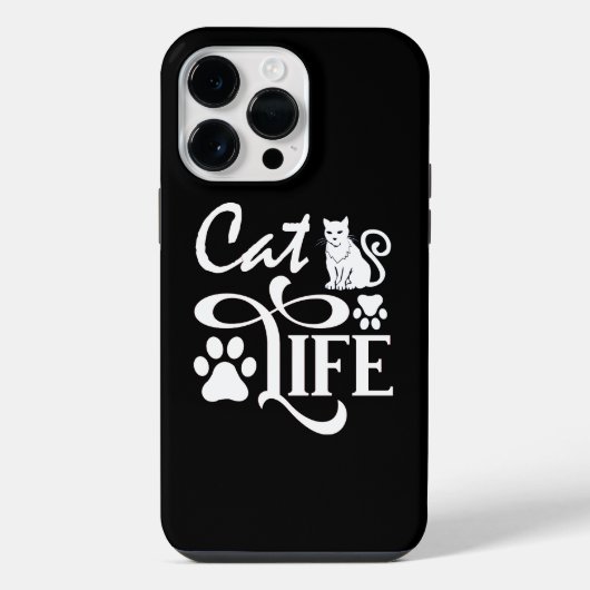 Körpersprache der Katze iPhone Hülle (Rückseite)