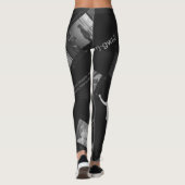 Körpersprache-Fotogramm Leggings (Rückseite)