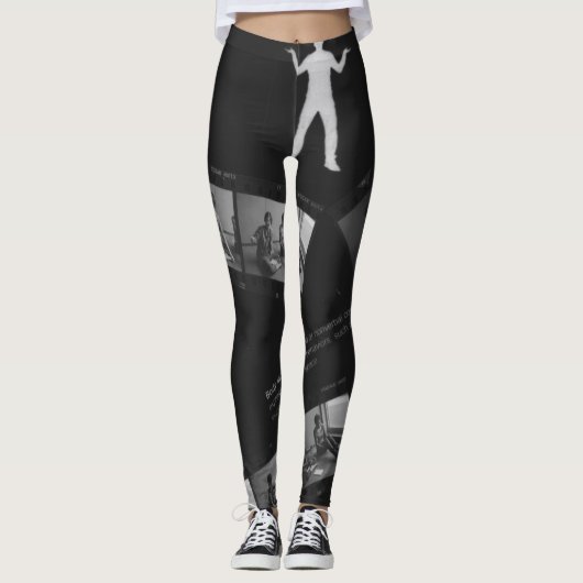 Körpersprache-Fotogramm Leggings (Vorderseite)