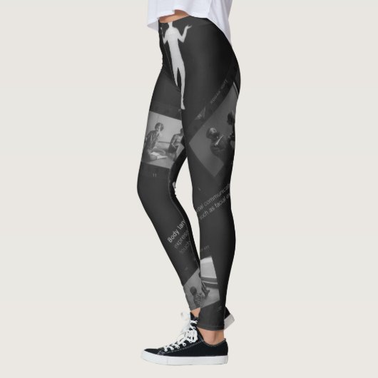 Körpersprache-Fotogramm Leggings (Links)