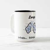 Körperteile -- Menschliche Lungen Zweifarbige Tasse (Vorderseite Links)