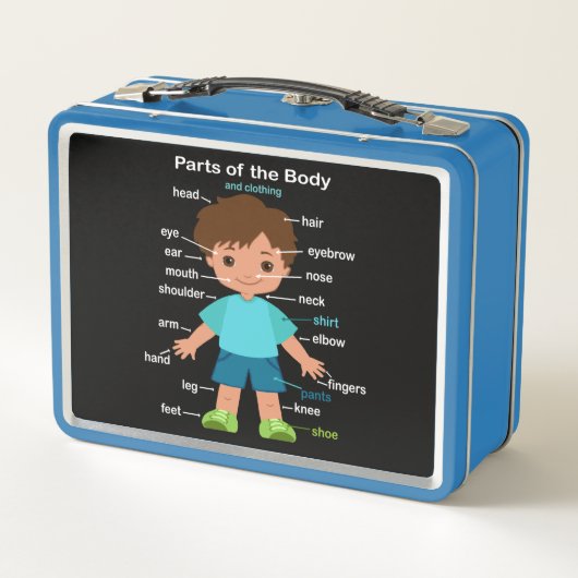 Körperteile Metall Brotdose (Rückseite)