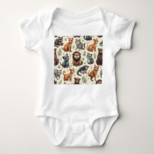 Körperteile von Tieren Baby Strampler (Vorderseite)