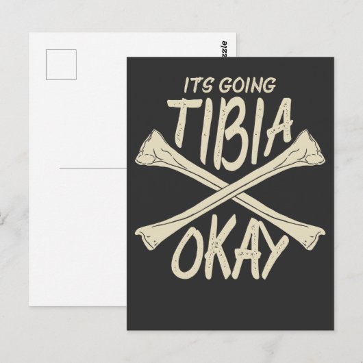 Körpertherapie wird bald gut Geschenk gebrochenen  Postkarte (Vorne/Hinten)