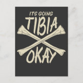 Körpertherapie wird bald gut Geschenk gebrochenen  Postkarte (Vorderseite)