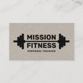 Körpertraining Personal Trainer Kraft Visitenkarte (Vorderseite)